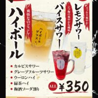 ドリンクメニュー